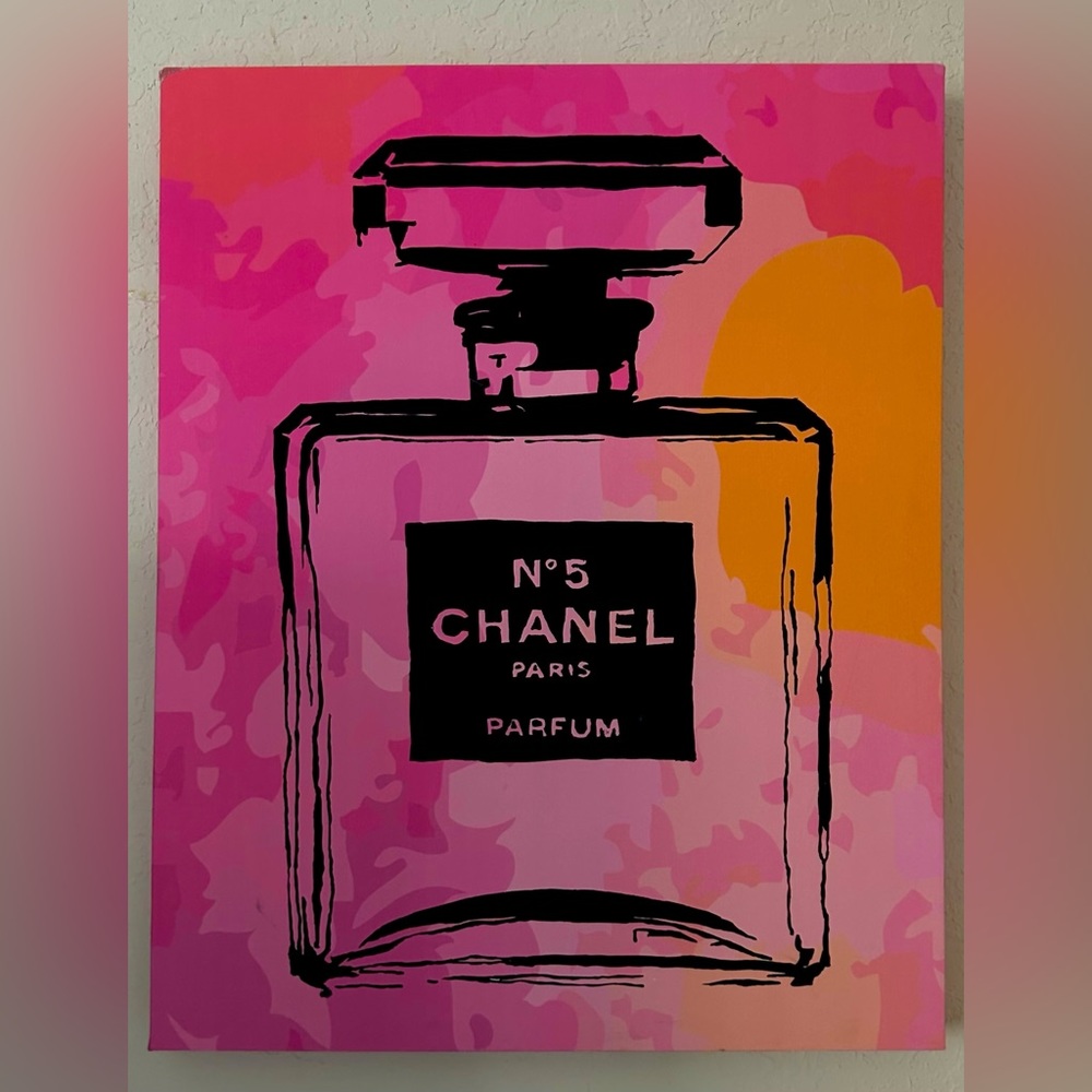 hand painted chanel painting